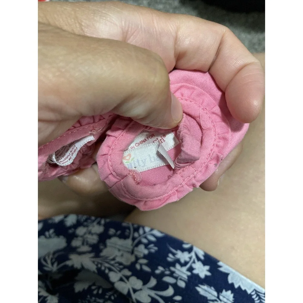 AMERICAN GIRL Bitty Baby 2008 Starter Set Replacement Pink Slipper Shoes Flats